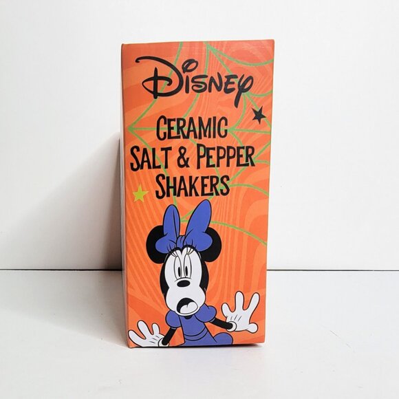 Mickey & Minnie Mouse Halloween Disney Iridescent Ghost Salt Pepper Shakers NEW - Picture 5 of 7